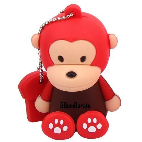 Pen Drive 4 Gb Personalizado Macaquinho Monkey Fort
